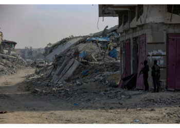 In un cimitero nel nord della Striscia