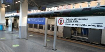 Portata in una galleria di Porta Garibaldi Fs in stato alterato