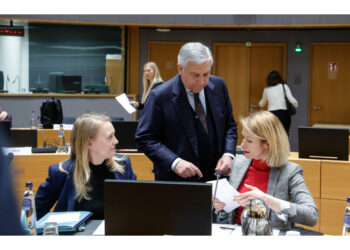 Il ministro degli Esteri a margine del Consiglio Affari Esteri