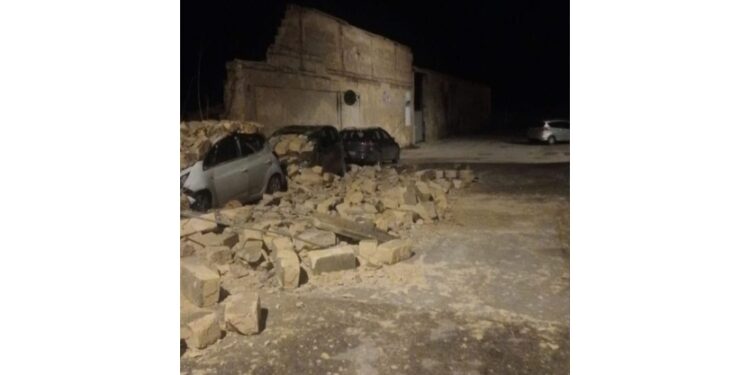 Una vettura era in transito