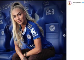 L'immagine di Lehmann con la nuova maglia pubblicata sulla pagina Instagram della giocatrice