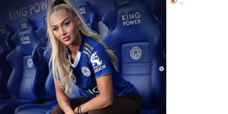 L'immagine di Lehmann con la nuova maglia pubblicata sulla pagina Instagram della giocatrice