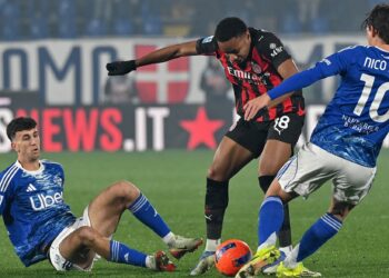 I gioielli del Real Madrid Nico Paz e Jacobo Ramon durante la sfida contro il Milan (foto Roberto Colombo)