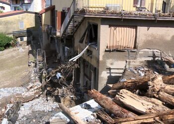 alluvione Blevio frazione Sopravilla