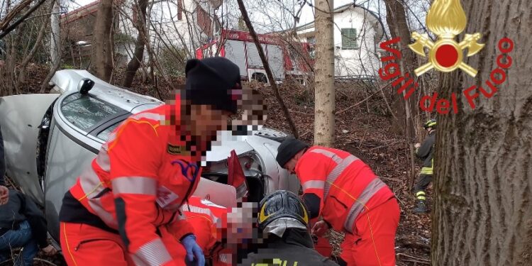 incidente Caglio vigili del fuoco