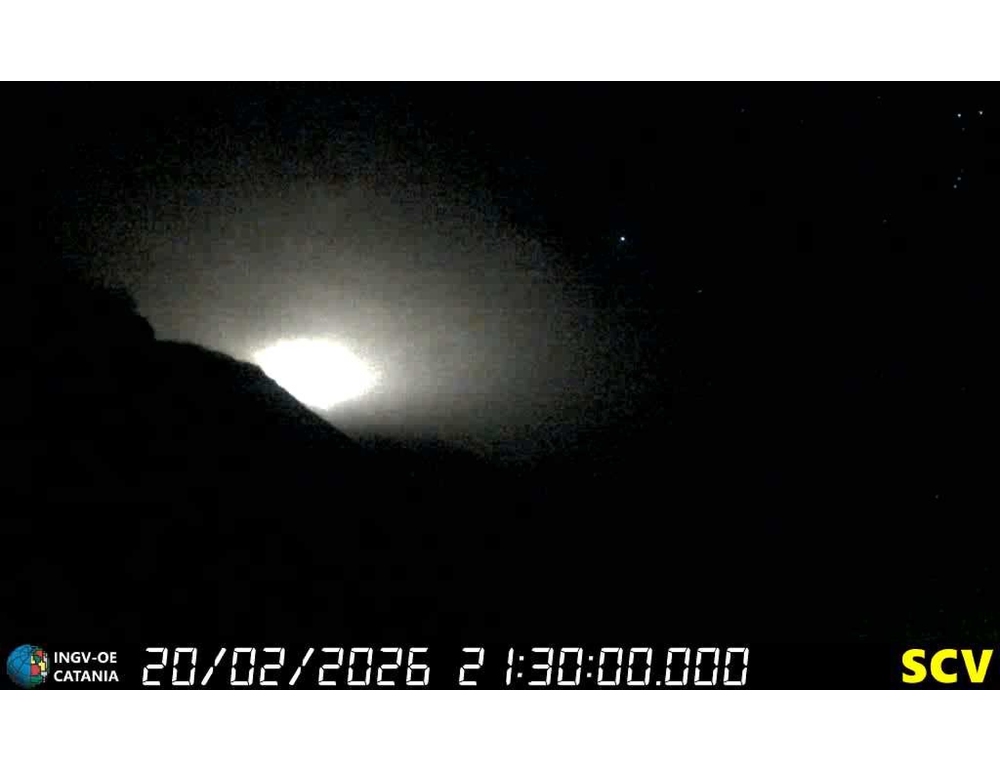 Attività effusiva allo Stromboli, flusso lavico nella Sciara del fuoco