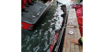 Otto persone in acqua