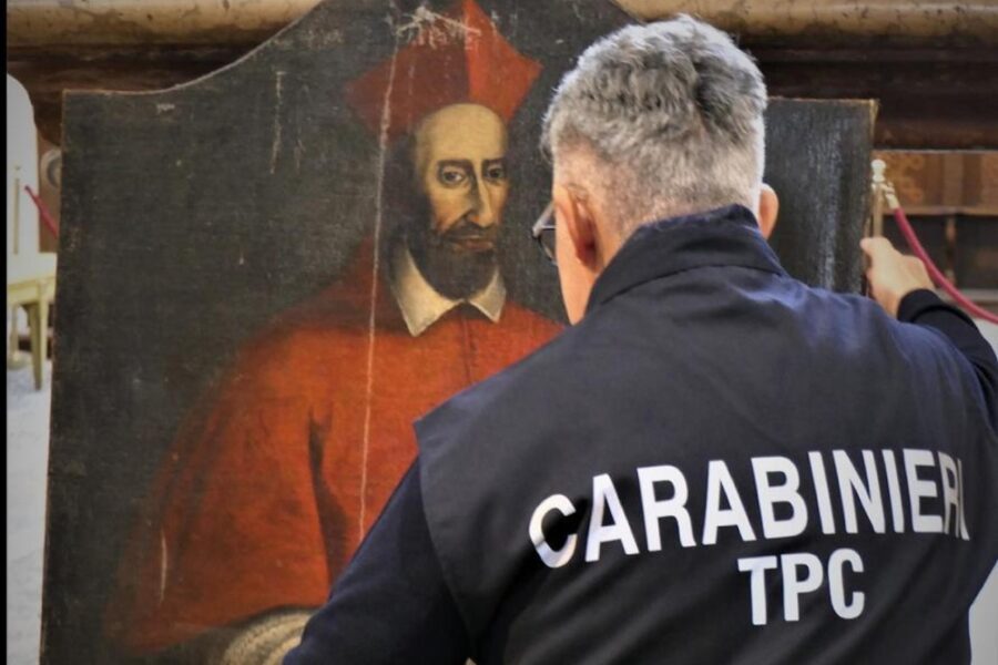 Ritratto del cardinale Guala Bicchieri sottratto nel 2011 era all'asta