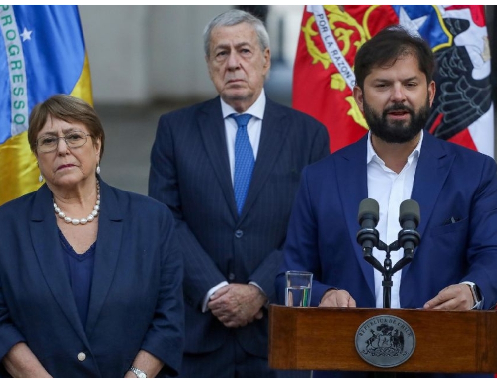 Cile, Boric annuncia la candidatura di Bachelet alla guida dell’Onu