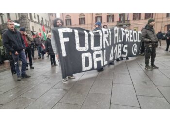 Tra le bandiere palestinesi manifestanti sfilano contro la repressione