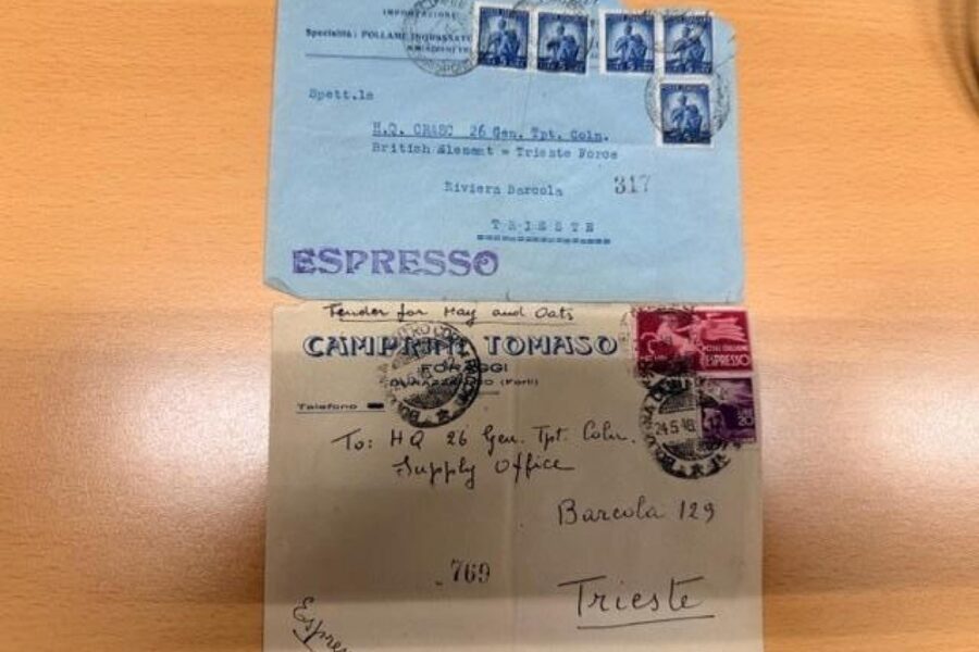 Inviati dal figlio di un ufficiale britannico che fu soldato a Trieste