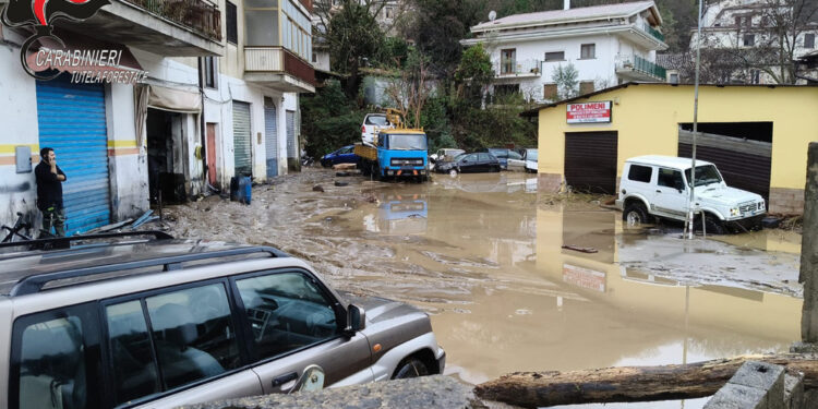 L'acqua ha invaso le aree circostanti. Nelle ultime 48 ore 260 ml di pioggia