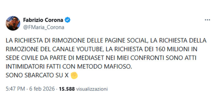 Ex agente fotografico inizia a postare una serie di messaggi