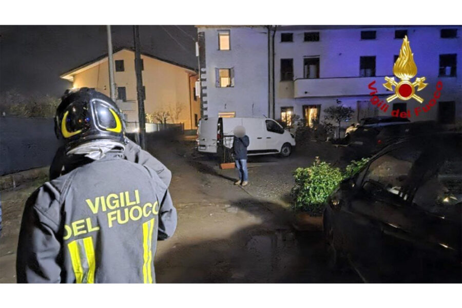 Intervento dei vigili del fuoco ieri sera nel Padovano