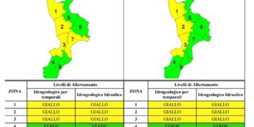 Sabato stessa condizione su fascia tirrenica