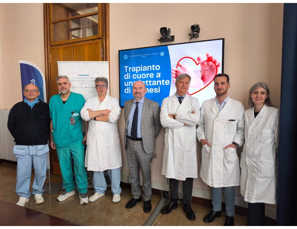 Trapiantato il cuore a una bimba di 11 mesi a Verona
