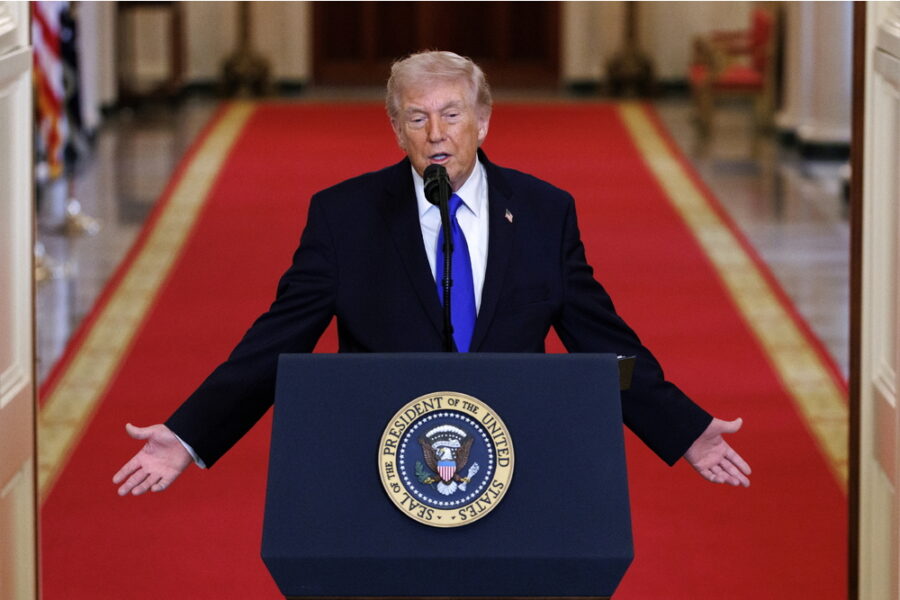 Il presidente ha parlato all'incontro con i giornalisti tv