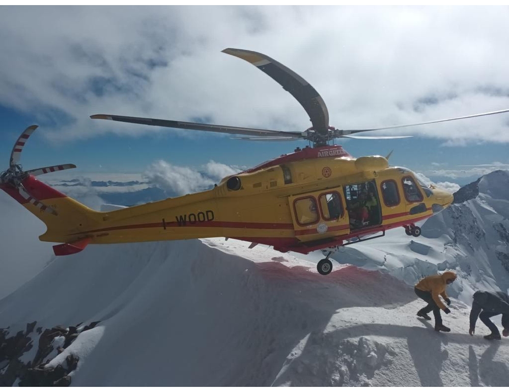 In un canale della Val Veny