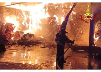 Intervento dei vigili del fuoco