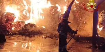 Intervento dei vigili del fuoco