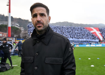 Cesc Fabregas, allenatore del Como (foto Roberto Colombo)
