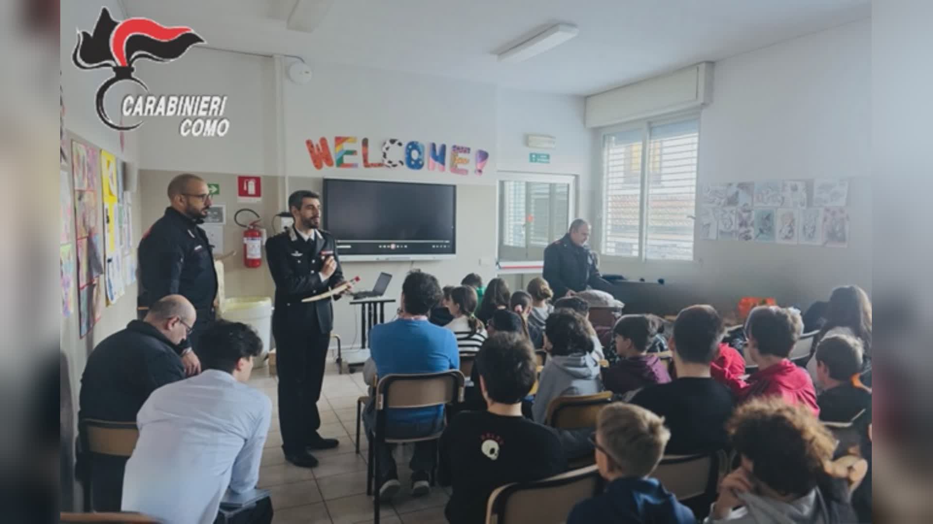 I carabinieri nelle scuole presentano il “bullizzometro”: un test per chiedere aiuto