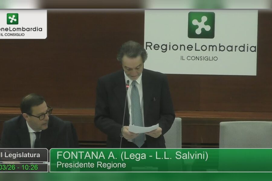 3270 Il governatore Fontana in consiglio regionale Pronti a candidarci per le Olimpiadi estive 2040 1772532954