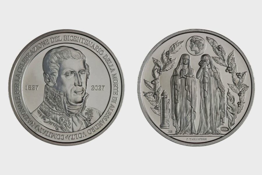 3430 Alessandro Volta coniata la medaglia ufficiale delle celebrazioni 1772737397