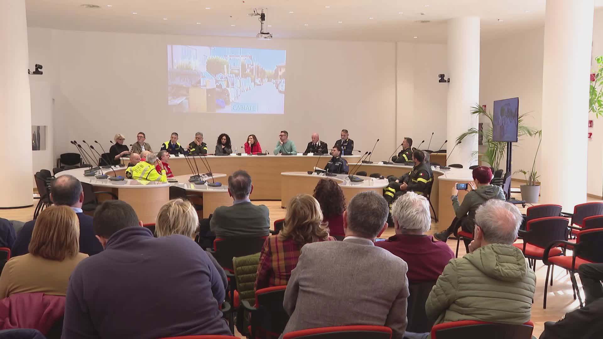 Gestione delle emergenze in presenza di persone fragili, esercitazione a Cantù