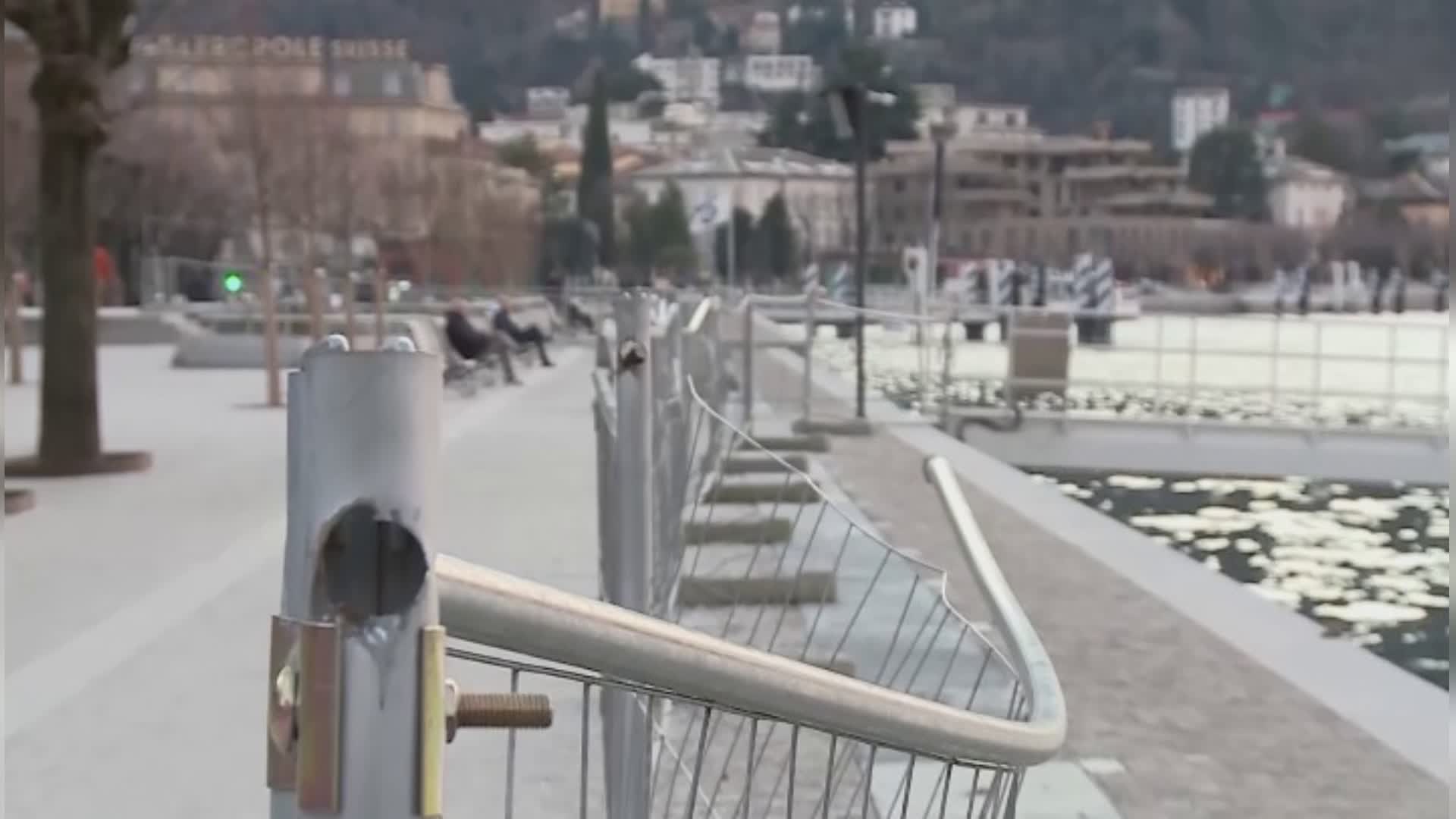 Parapetti del lungolago, Rapinese contro Regione: “Prima fate quello che vi compete, poi venite qui a fare i fenomeni”