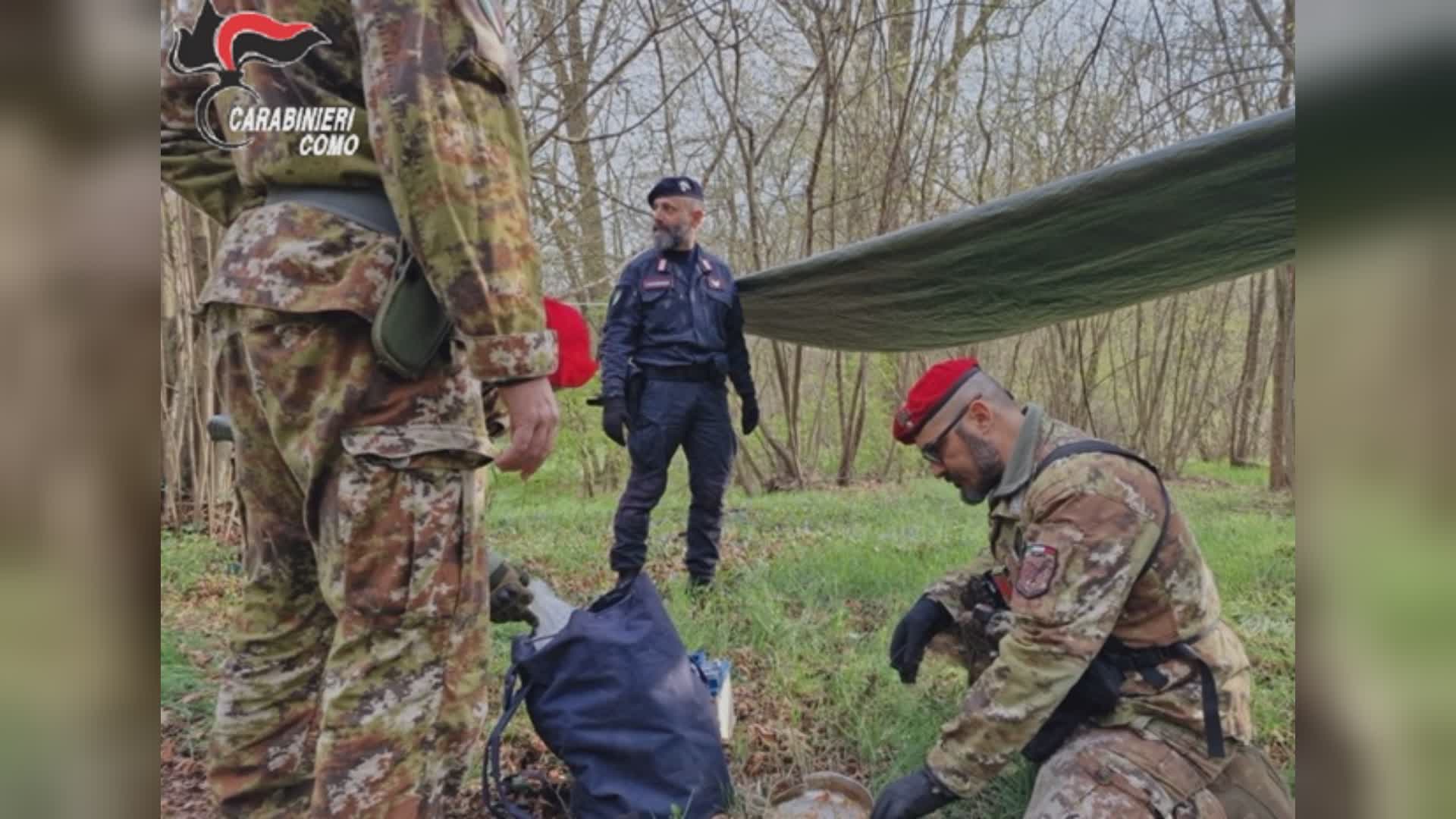 Controlli straordinari contro lo spaccio nei boschi: a Casnate con Bernate arrestato un 27enne