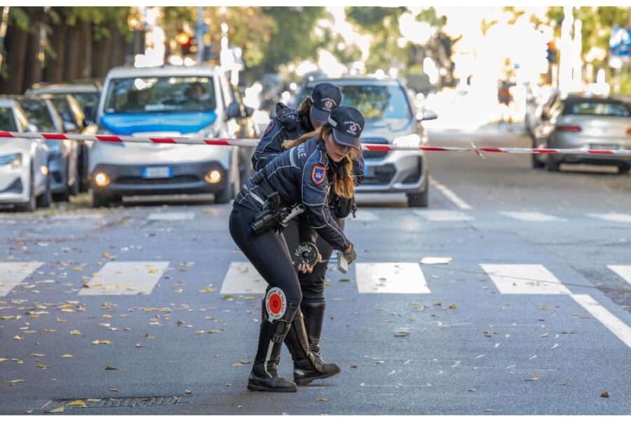 Stava attraversando la strada