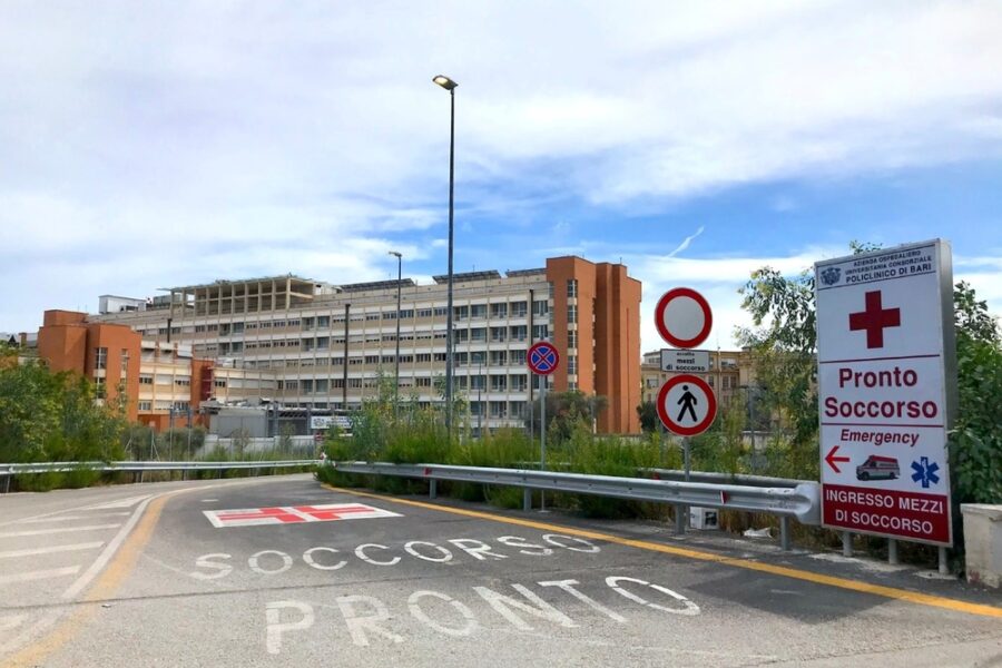 Ieri sera nel Policlinico durante l'assistenza ad una parente