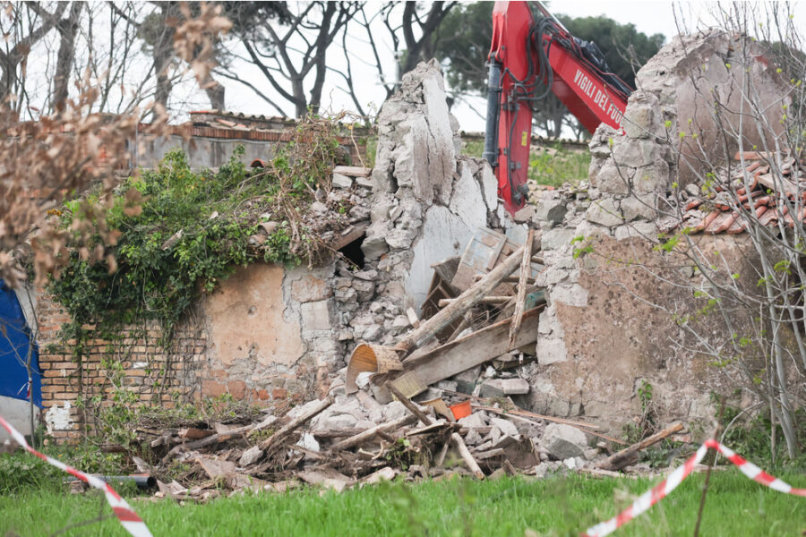 Annunciato sul web domenica mattina vicino al casale del parco degli Acquedotti