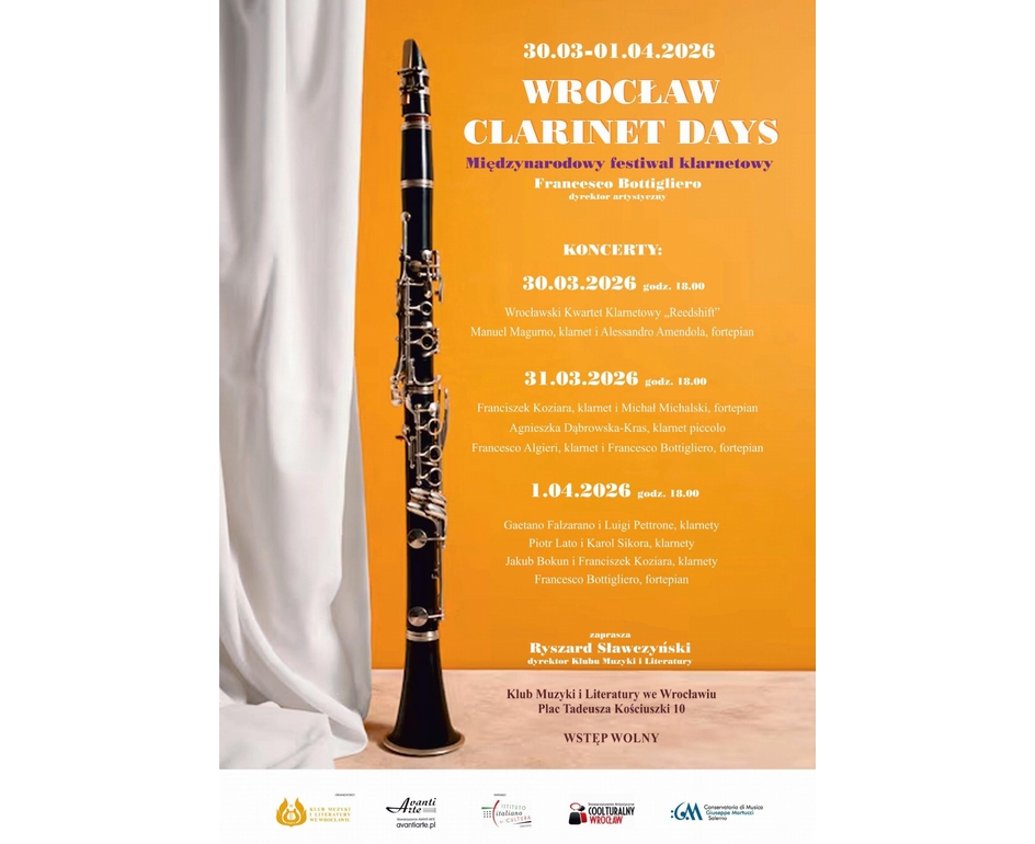 Artisti italiani al Festival del Clarinetto a Wroclaw