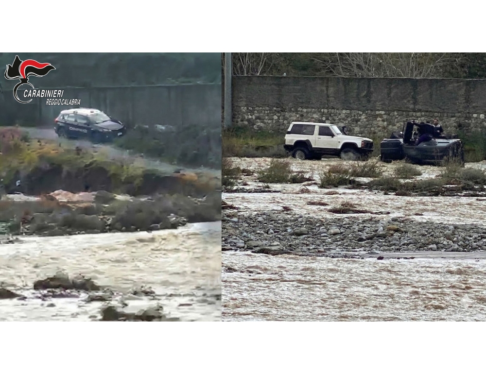 Auto si ribalta in un torrente nel Reggino, salvate due persone