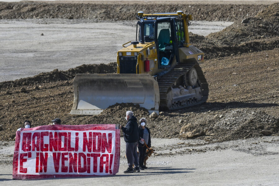 'Pericolo ambientale per tombatura litorale e dragaggio costa'