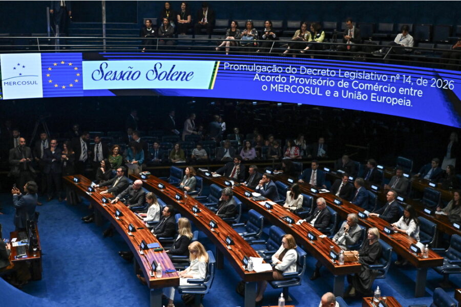 Il presidente del Senato Alcolumbre