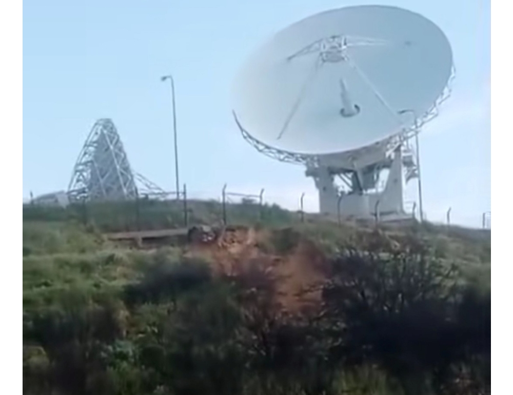 Frana al confine dell’area del Muos a Niscemi