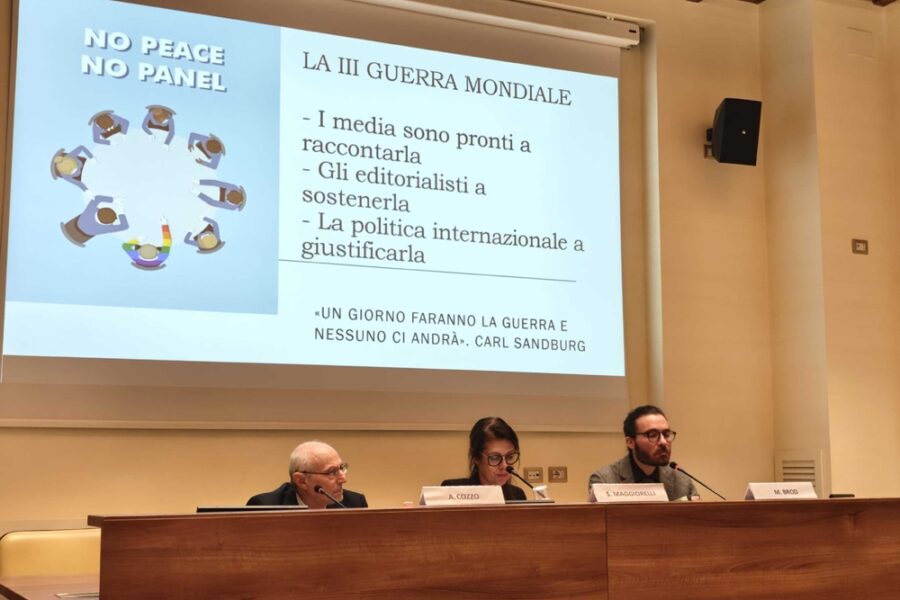 L'invito di 'No Peace No Panel' per una migliore rappresentazione dei conflitti nei media