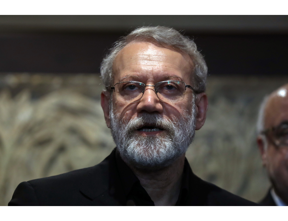 Messaggio scritto di Larijani pubblicato sui social