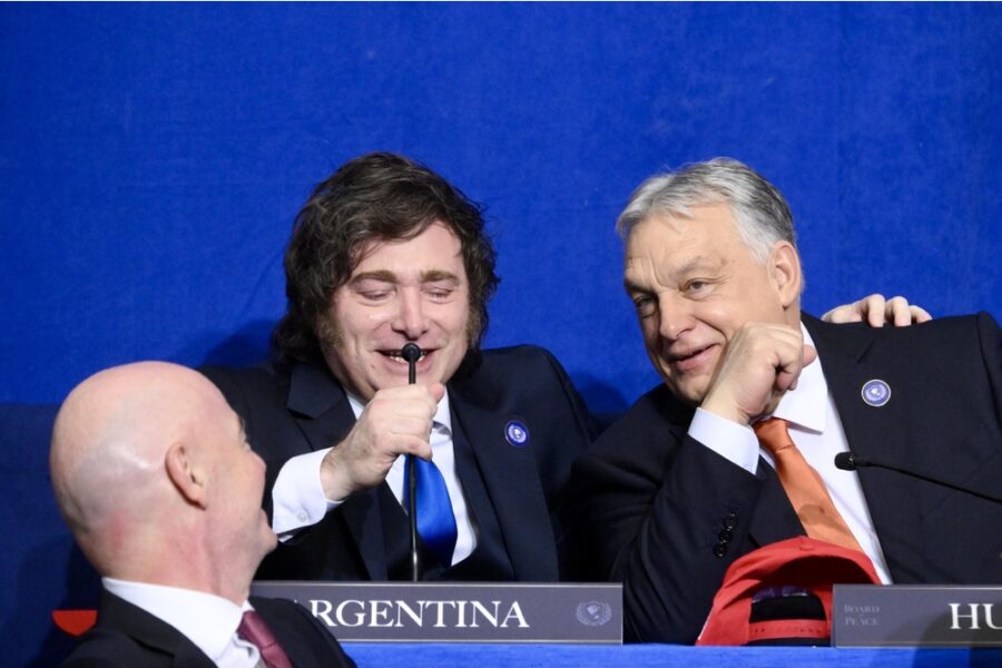 Il leader ultraliberista in missione per la 'battaglia culturale' contro le sinistre