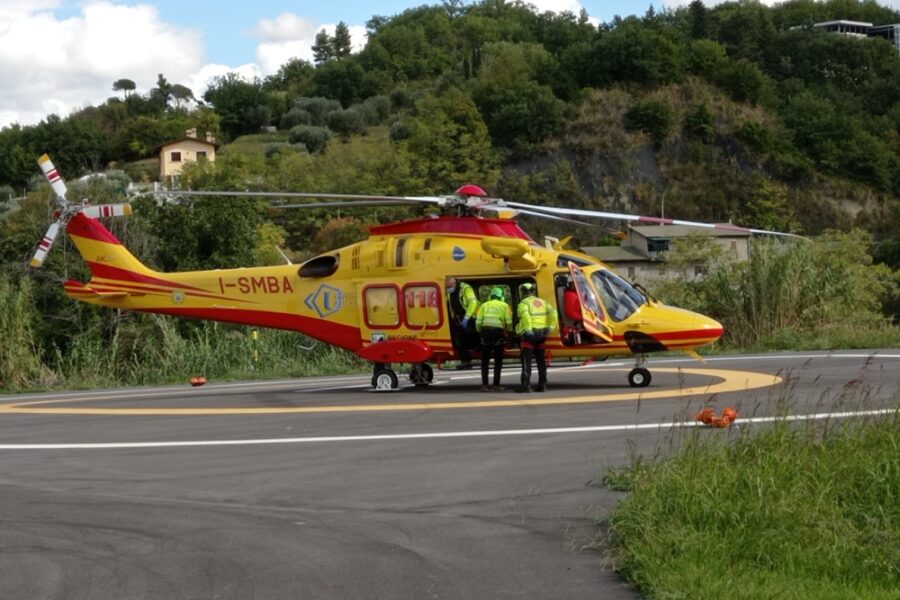 Incidente a Colli del Tronto. Ferito trasferito in eliambulanza ad Ancona
