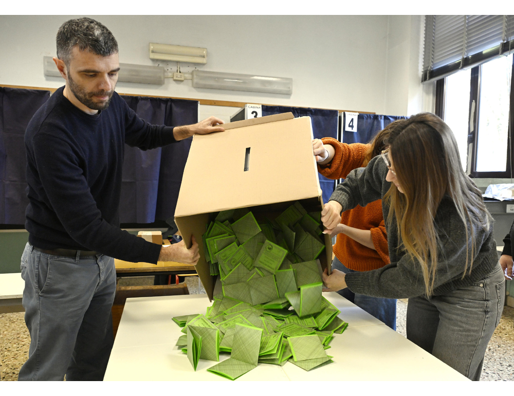 Referendum, a un terzo delle sezioni scrutinate il NO in testa con il 54,42%