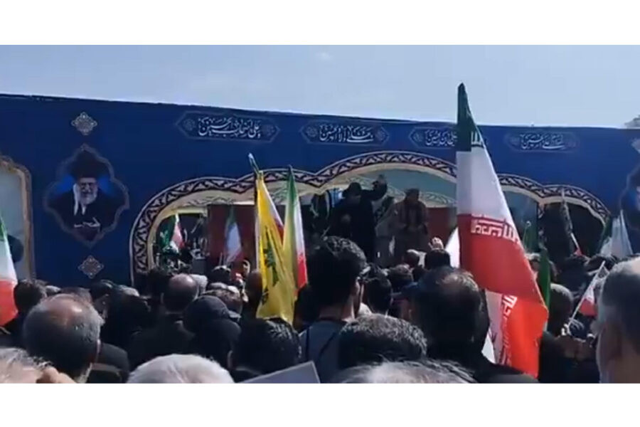 'Raid con un missile lanciato da un drone'