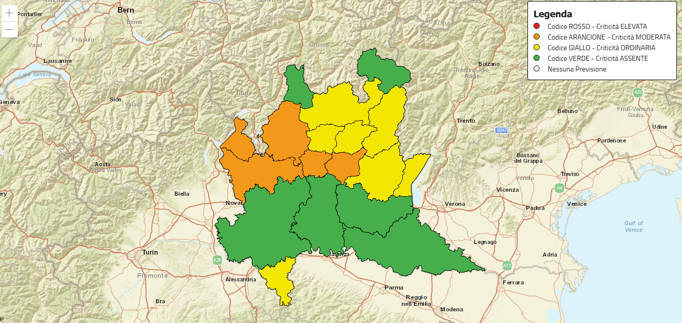 Atteso forte vento in Lombardia e nel Comasco, elevato rischio incendi