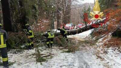 Maltempo con neve, disagi e problemi in Valle Intelvi