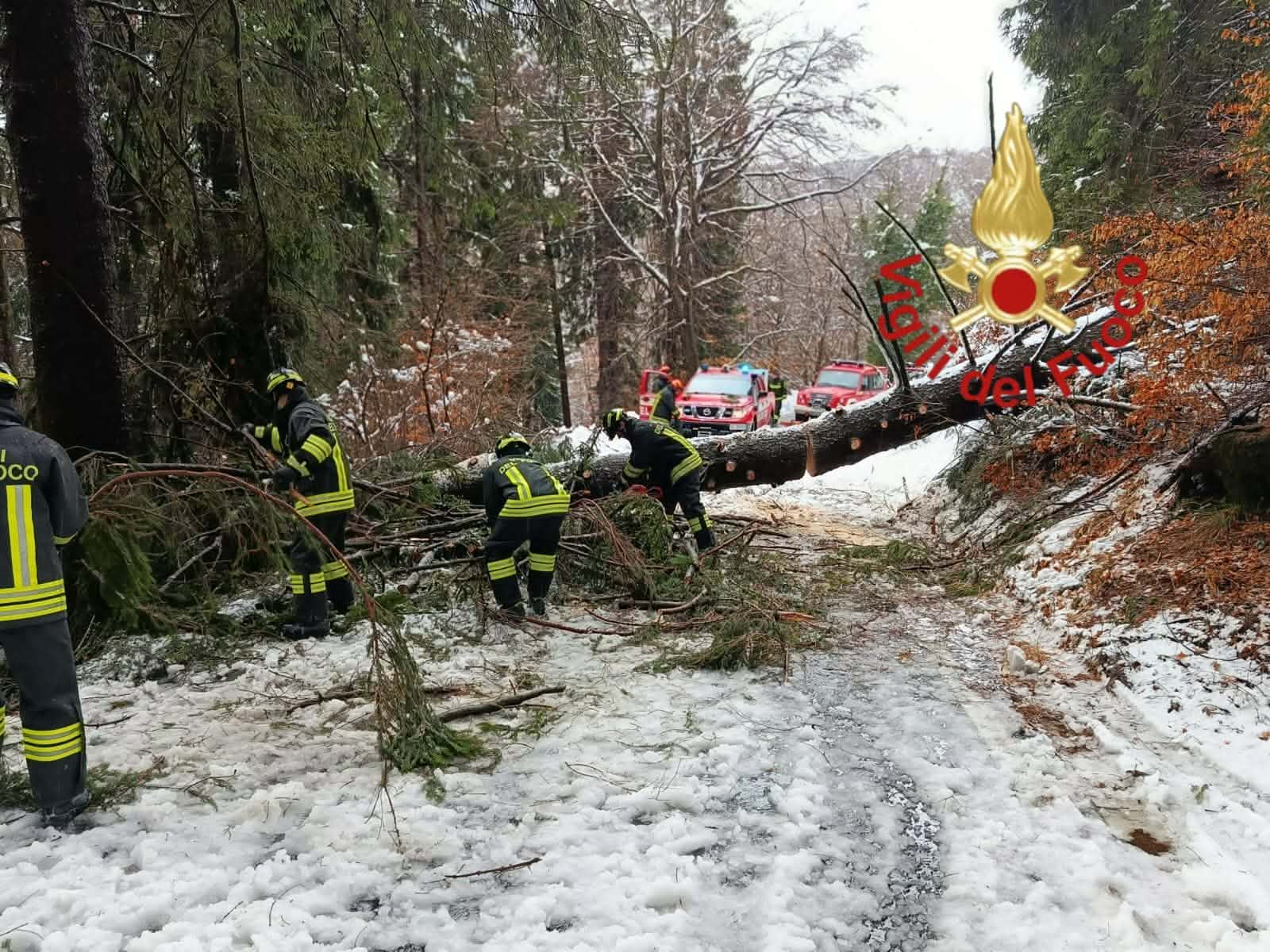 Maltempo con neve, disagi e problemi in Valle Intelvi
