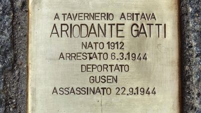 Tavernerio, una pietra d’inciampo nel ricordo di Ariodante Gatti