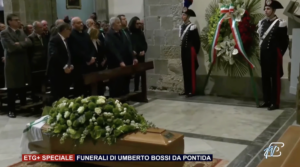 Funerali Bossi a Pontida